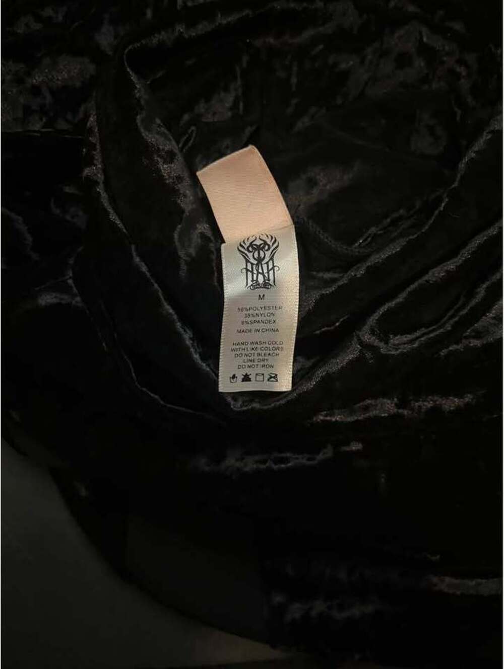 Killstar Black Crushed Velvet Turtleneck Maxi Dress - Picture 4 of 4